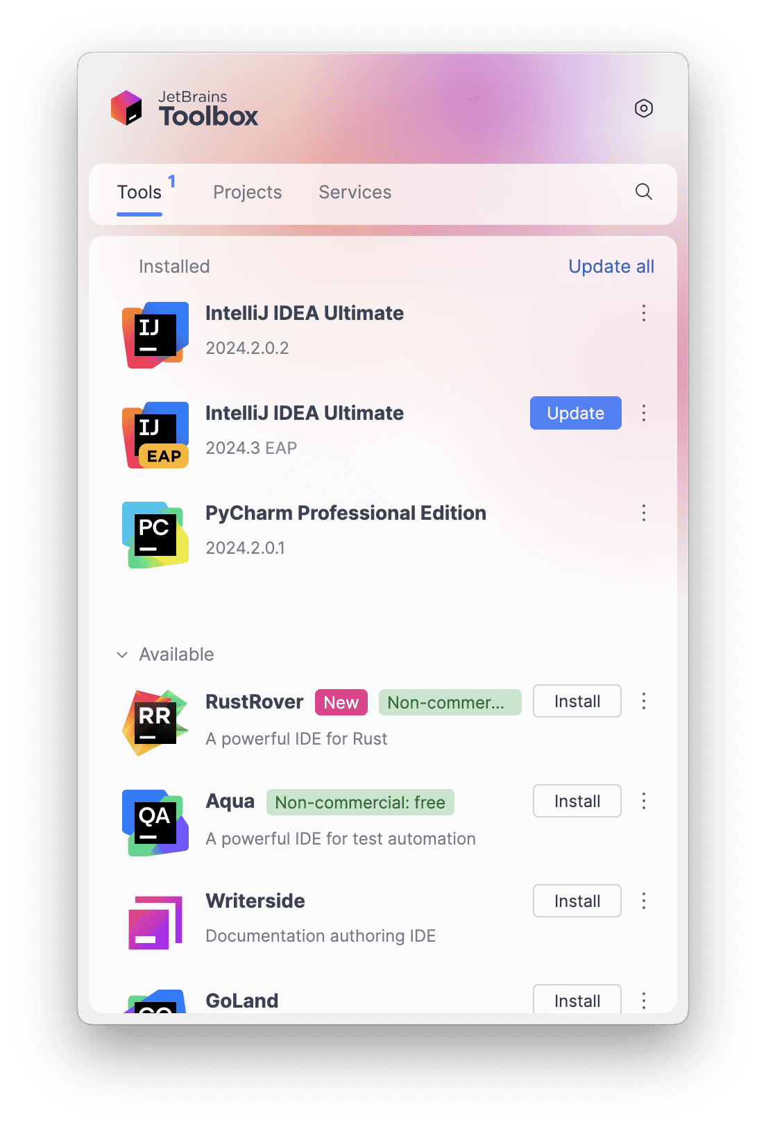 JetBrains Toolbox App illustration