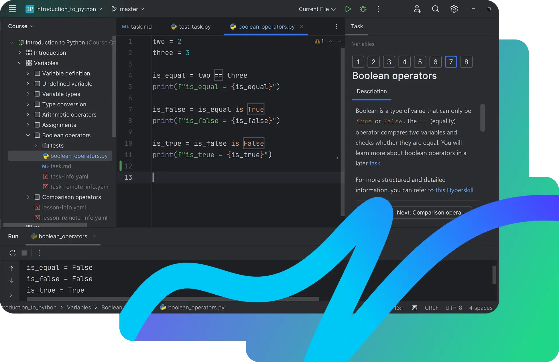 Learn directly in JetBrains IDE